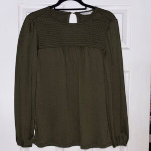 Lucky Brand Olive Green Women's Top